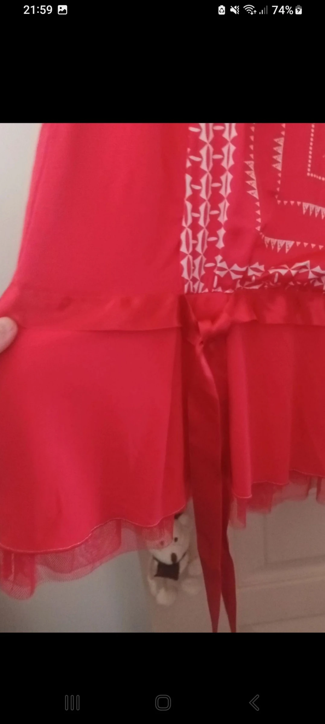 Prachtige halflange ultra chique en vrouwelijke jurk La Mode est à Vous maat 40 – photo 7